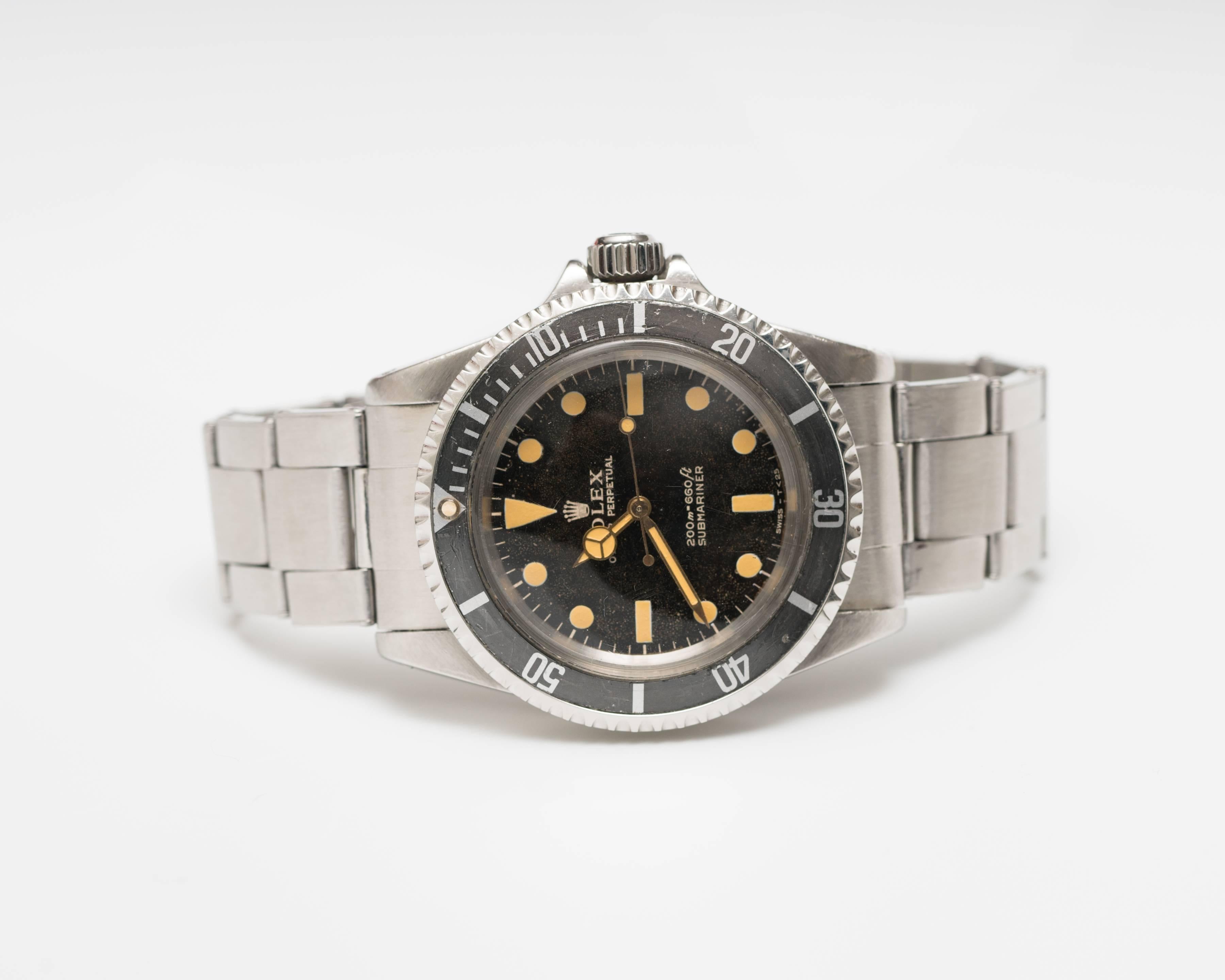 Women's or Men's Rolex 5513 Matte Submariner Watch