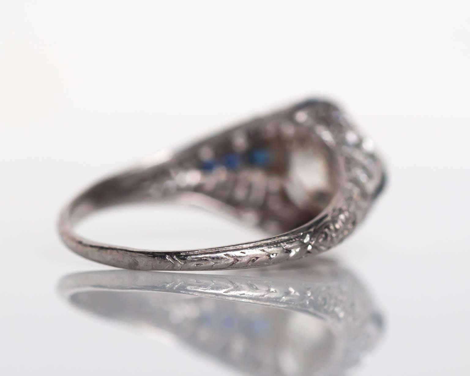 1920s Art Deco GIA Certified 2.57 Carat Diamond Platinum Engagement Ring 1