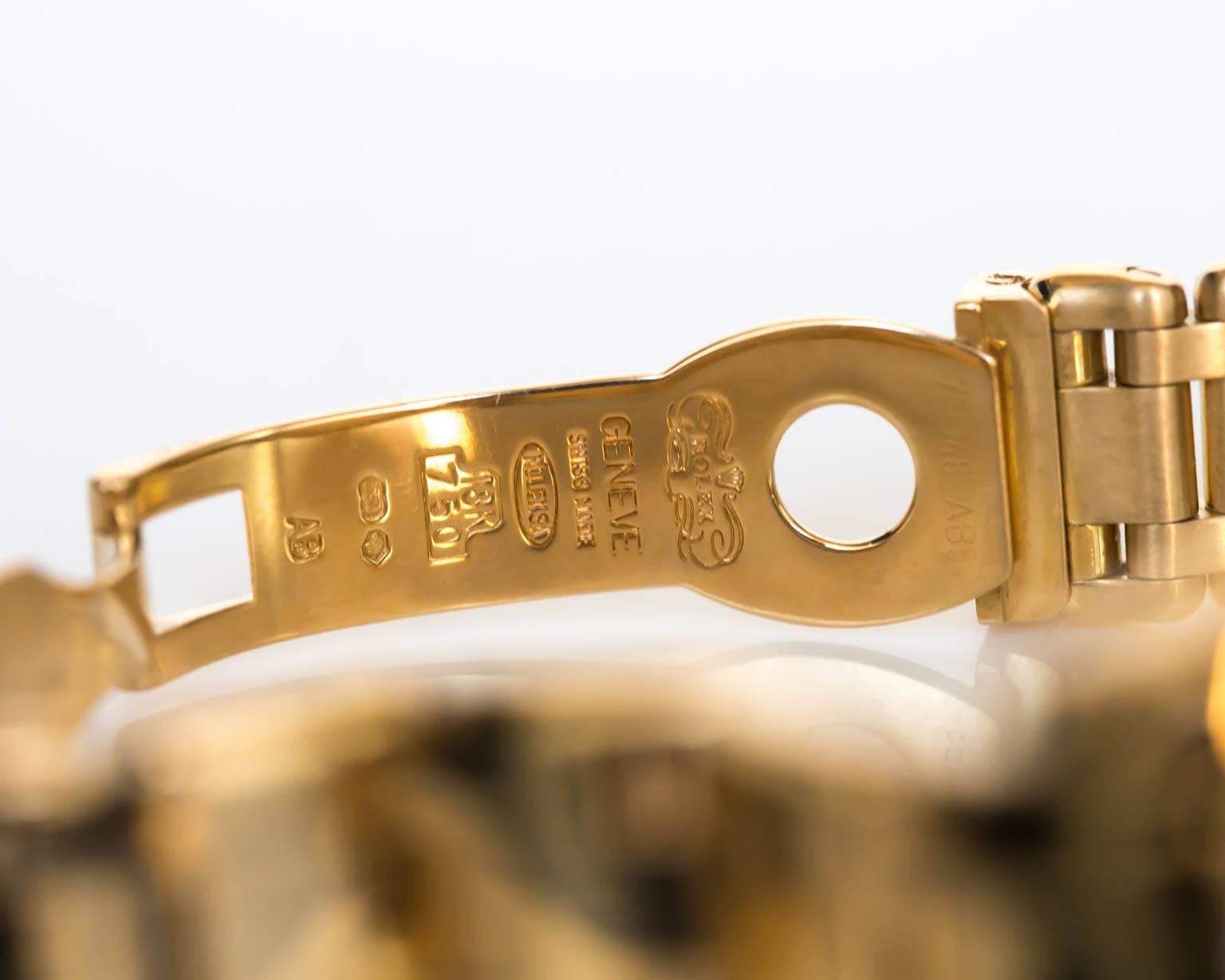 Rolex Ladies Yellow Gold Masterpiece Diamond Bezel and Dial Wristwatch ...
