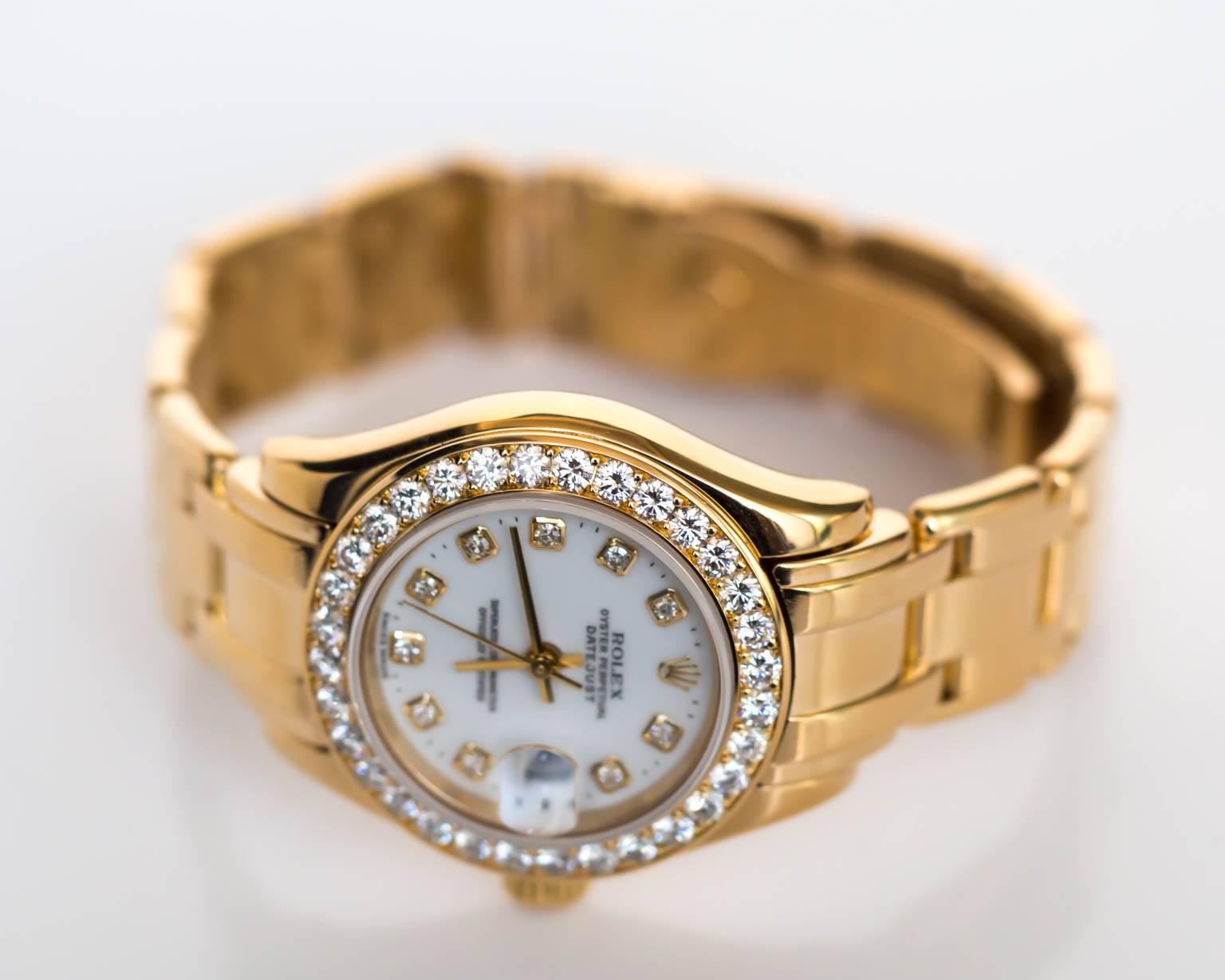 rolex ladies white gold and diamonds 1940s