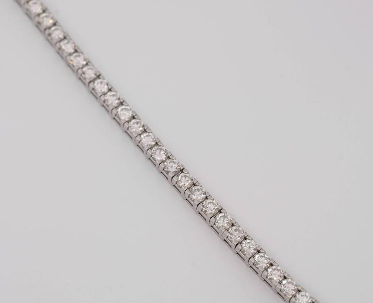 1990s Platinum Diamond Tennis Bracelet, 10 Carat For Sale at 1stDibs ...