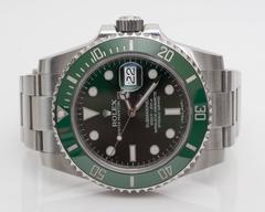 Rolex Green Submariner Oyster Perpetual Wristwatch