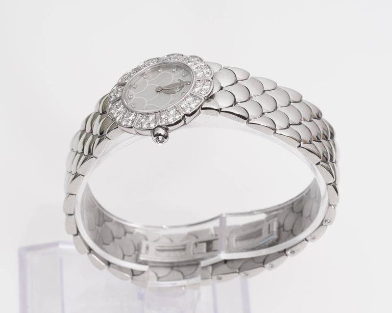 Patek Philippe Ladies White Gold Diamond Quartz Wristwatch For Sale at ...
