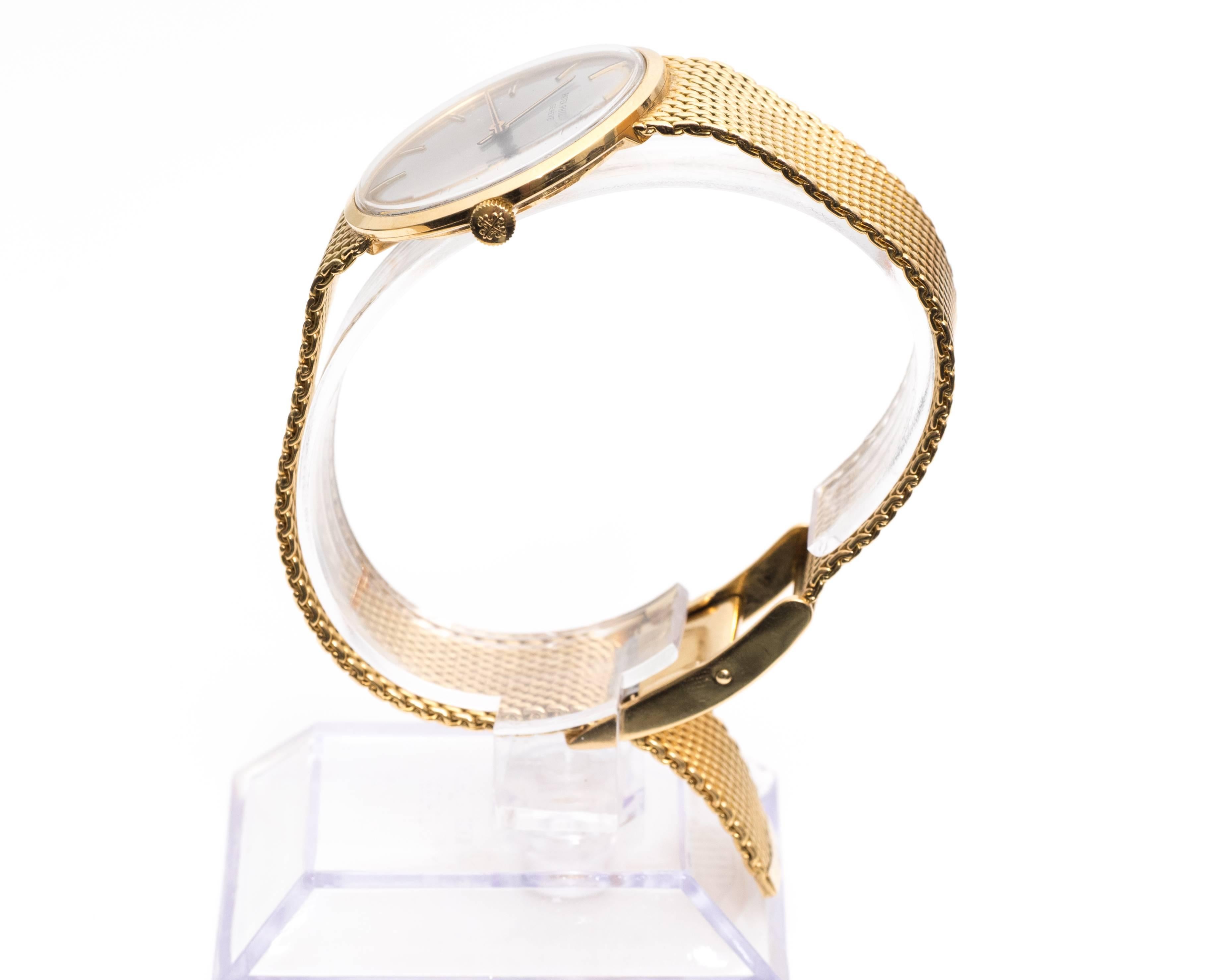 Patek Philippe Yellow Gold Wristwatch Ref 3562-1, 1960s  2