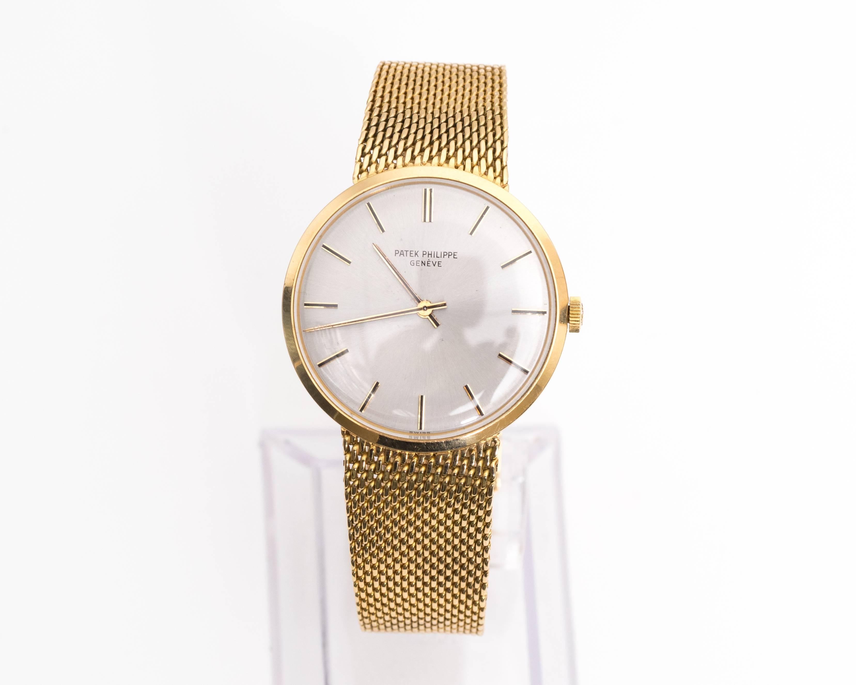 Women's or Men's Patek Philippe Yellow Gold Wristwatch Ref 3562-1, 1960s 