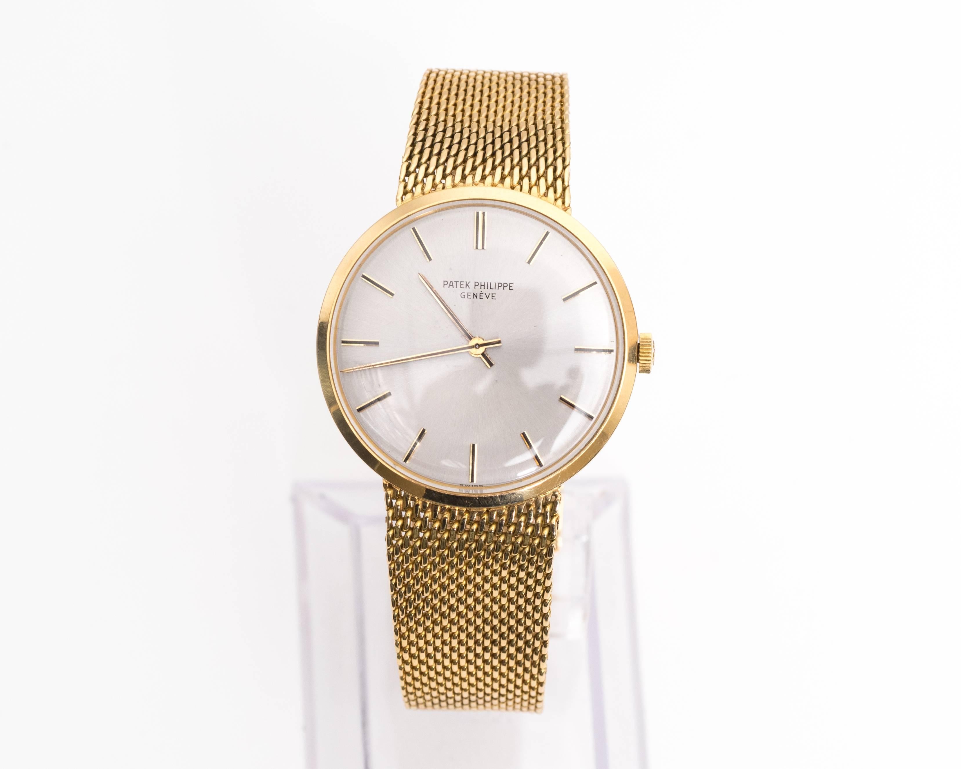 Women's or Men's Patek Philippe Yellow Gold Wristwatch Ref 3562-1, 1960s