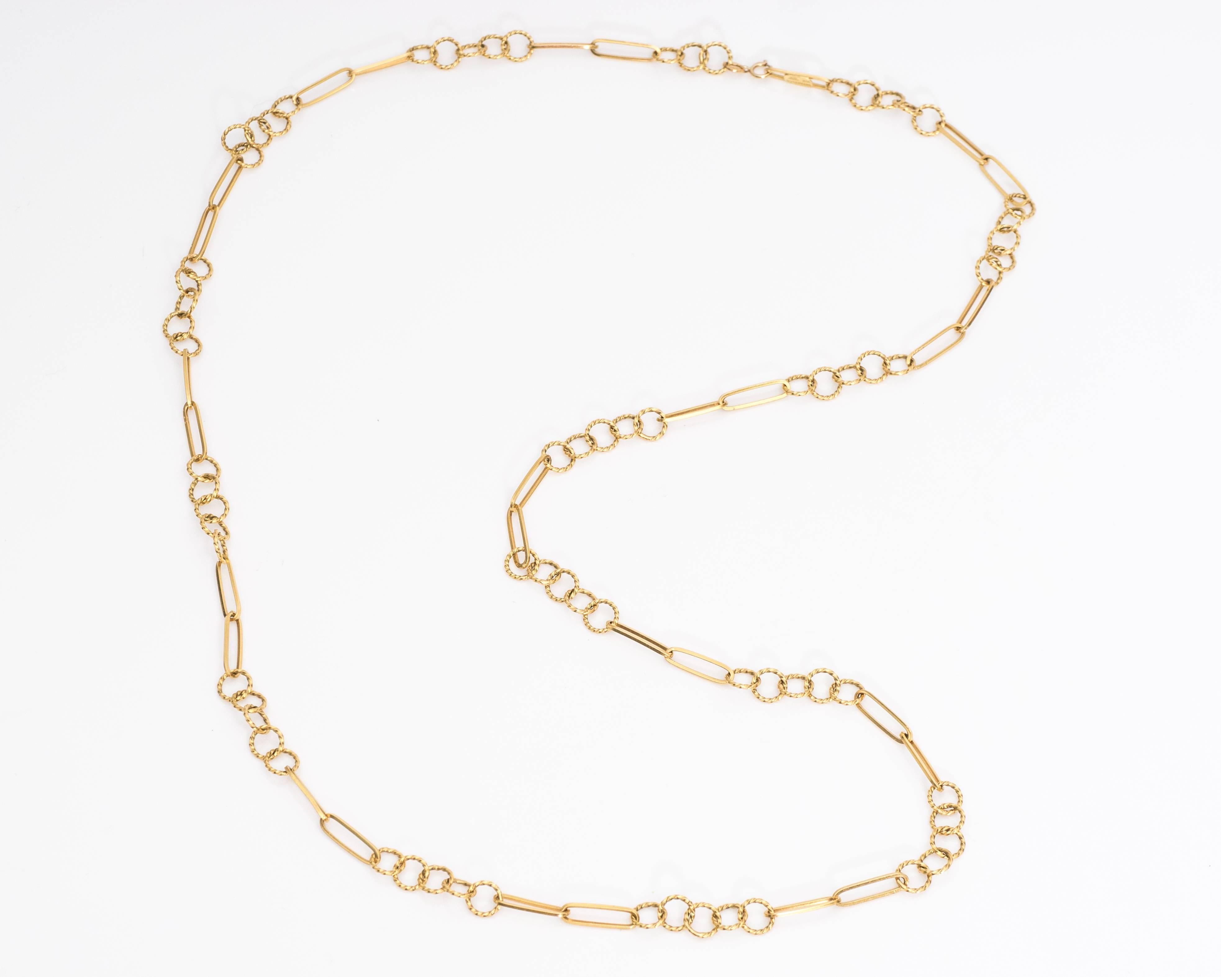 Retro 1950s Tiffany & Co. Gold Necklace