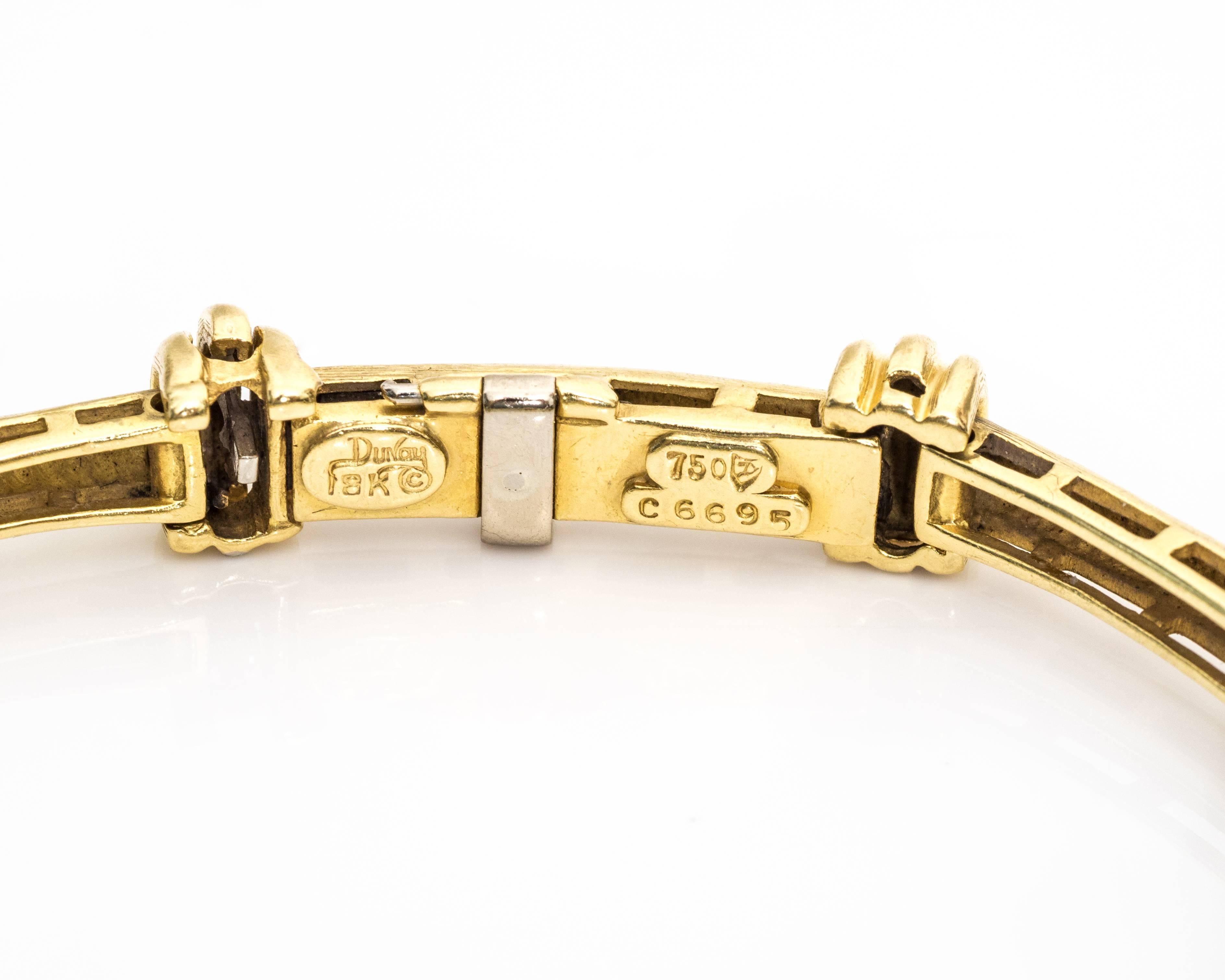 1990s Diamond Gold Dunay Bracelet 1