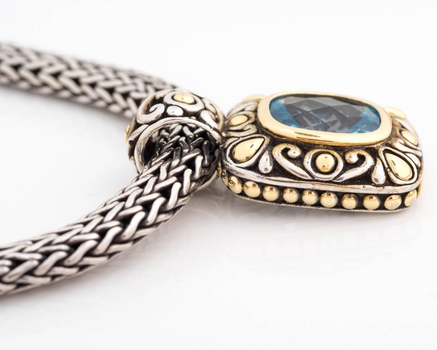 john hardy blue topaz necklace