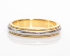 Tiffany & Co. Wedding Band Yellow Gold Platinum Ring