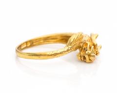 1950s Lucky Dragon Rubies Gold Ring
