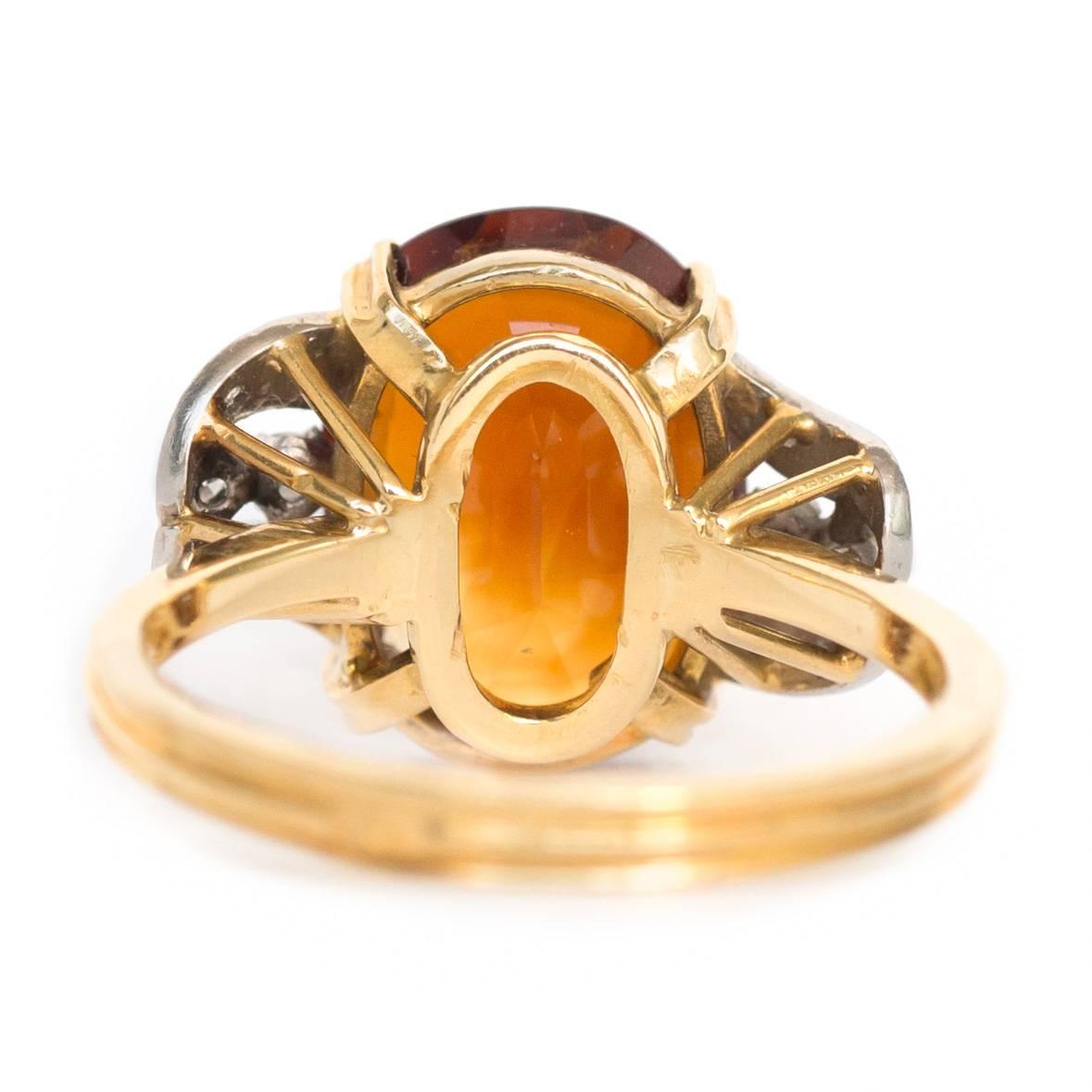 4 carat citrine ring