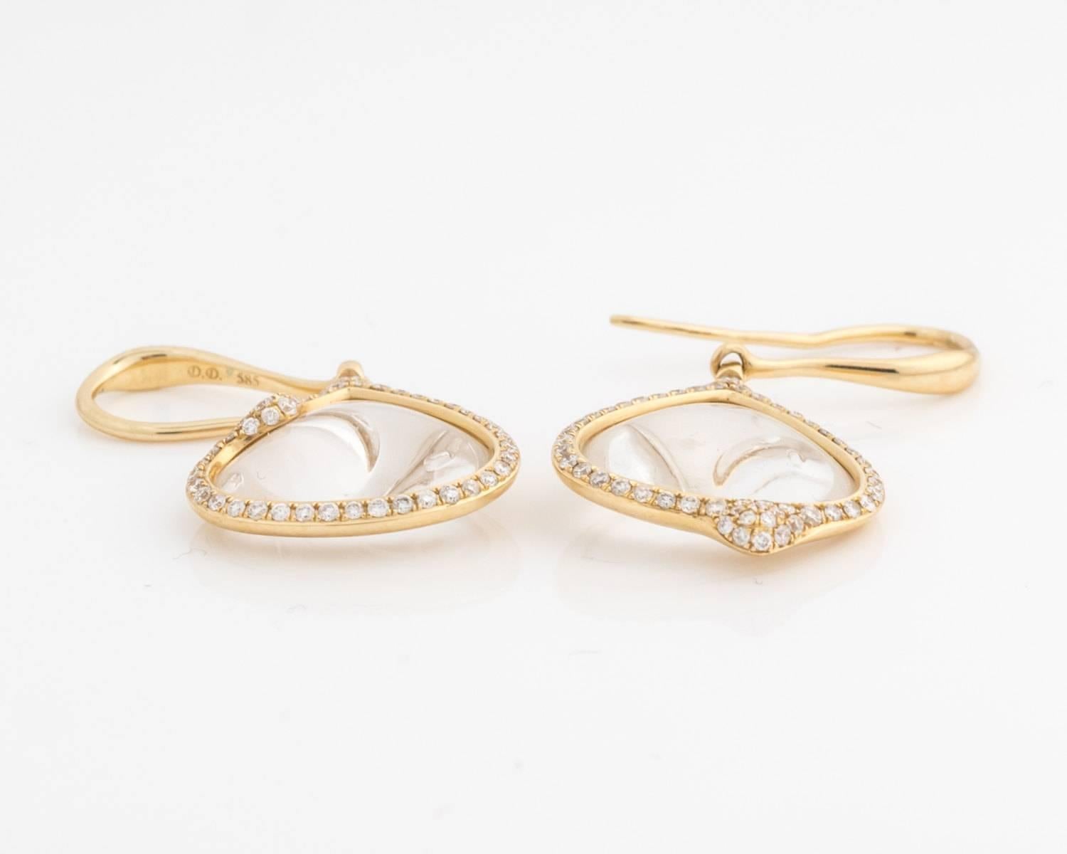long dangling diamond earrings