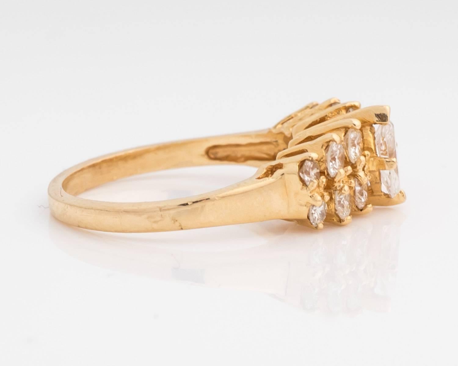 marquise 1980s engagement rings