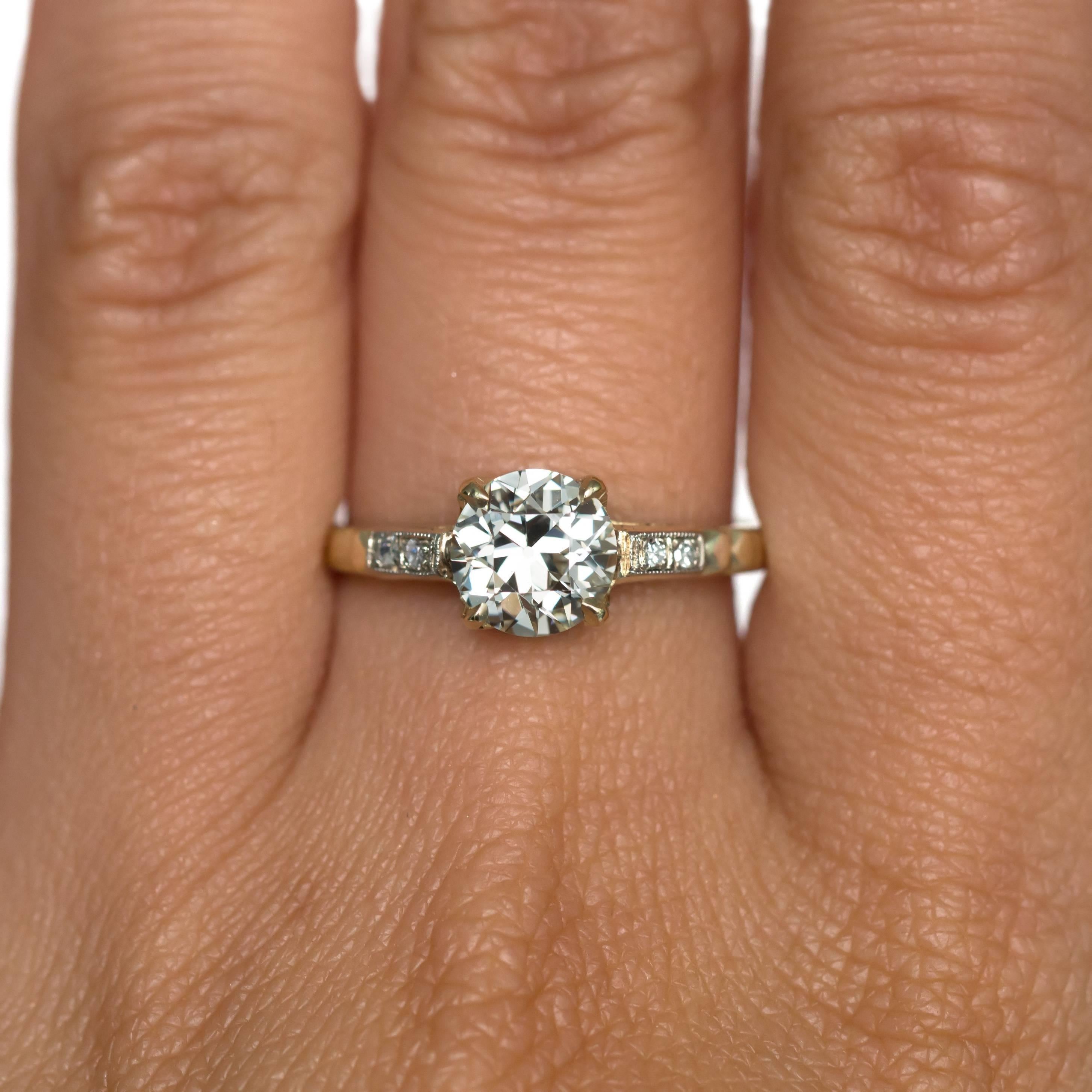 Women's 1910 Edwardian Old European Cut Diamond Engagement Ring