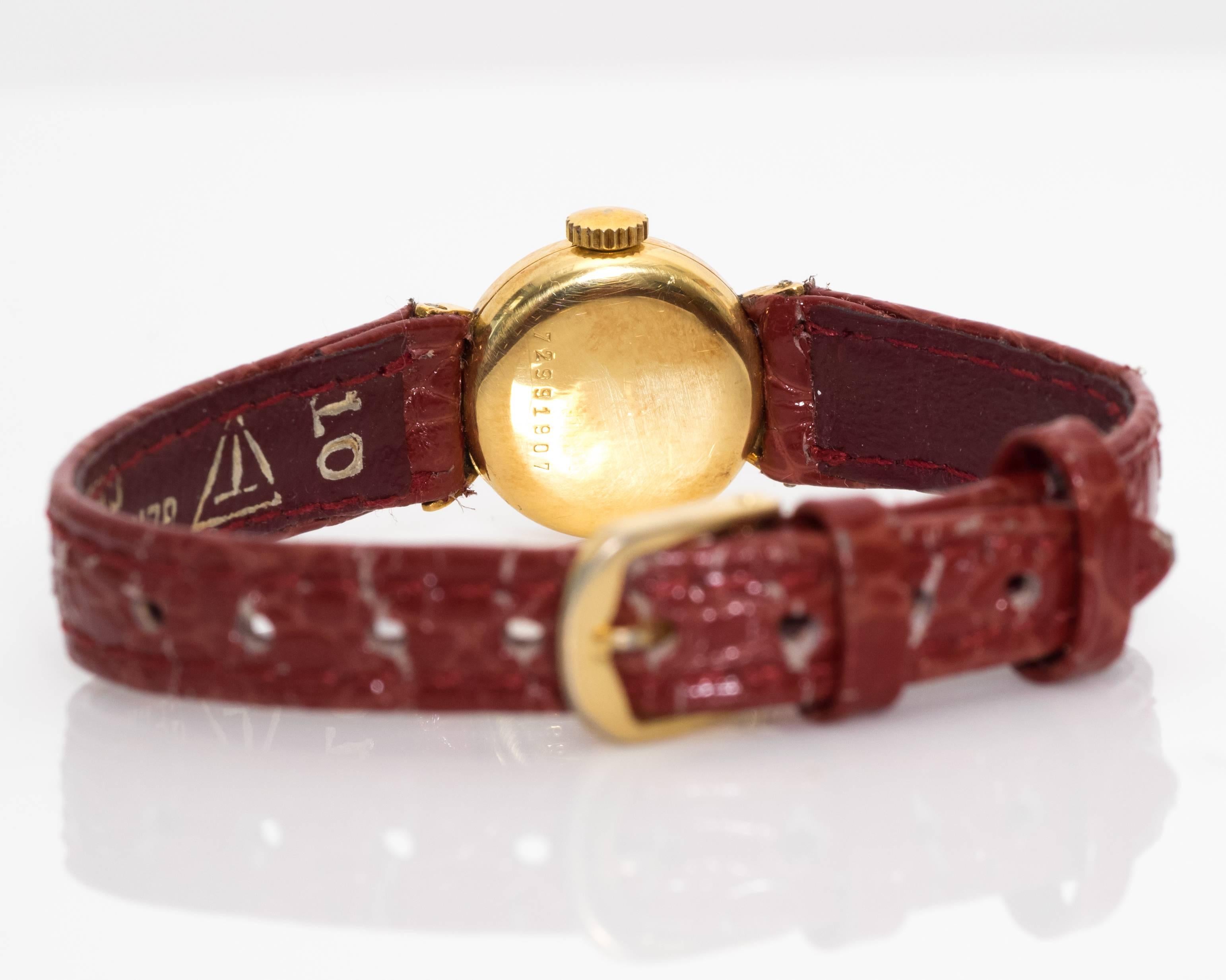 Montre-bracelet en or jaune pour dames de Girard Perregaux, années 1950 2
