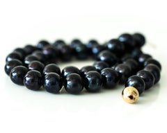 Tahitian South Sea Peacock Blue Pearl Necklace