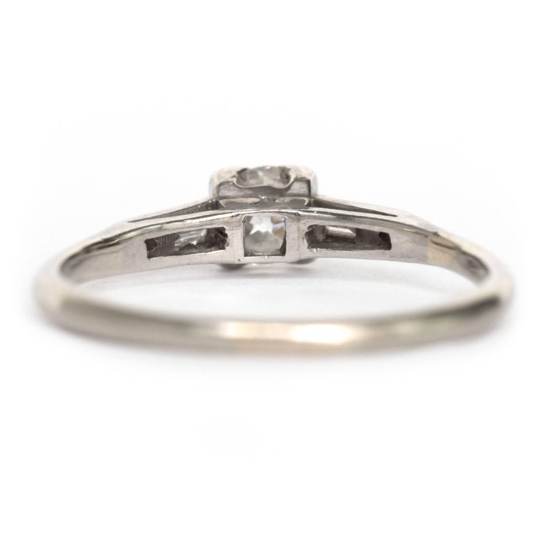 .35 Carat Platinum Diamond Engagement Ring For Sale at 1stDibs
