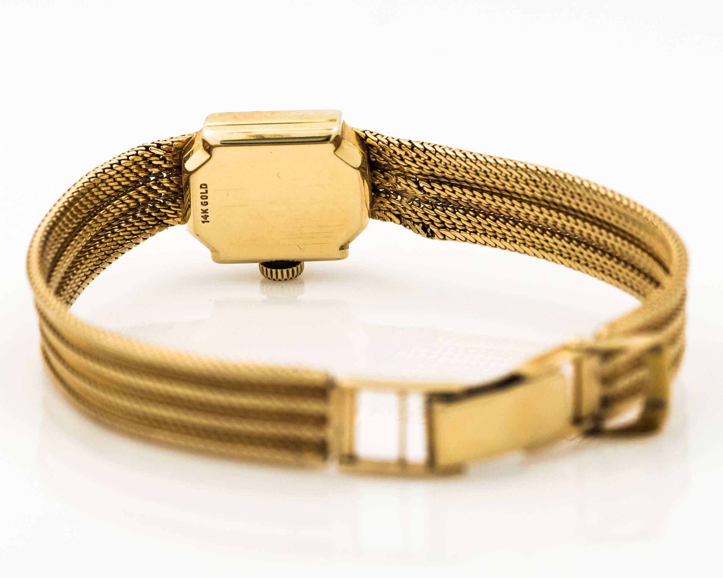 Retro 1950s Rolex 14K Yellow Gold Ladies Wrist Watch