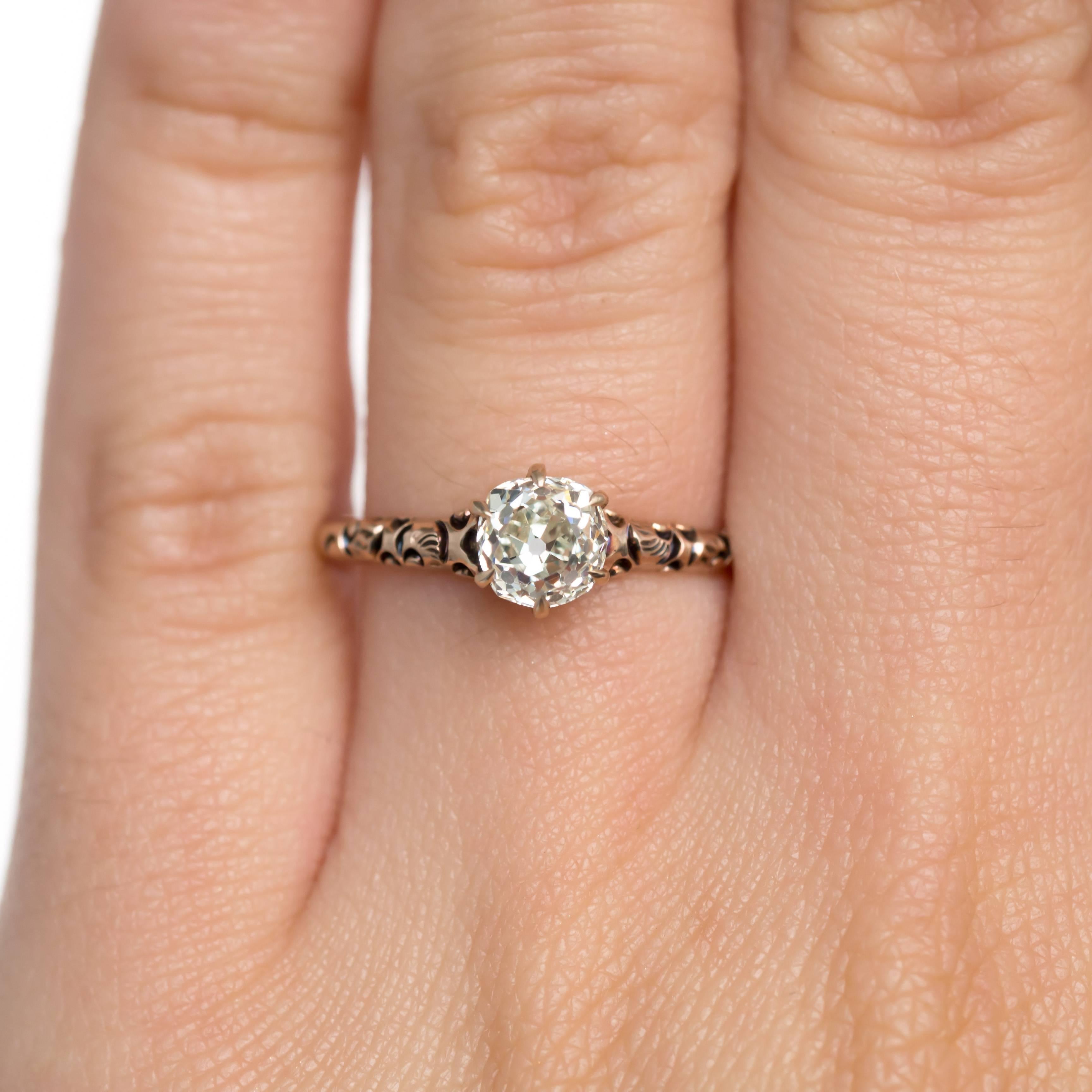 Women's .83 Carat Diamond Rose Gold Engagement Ring
