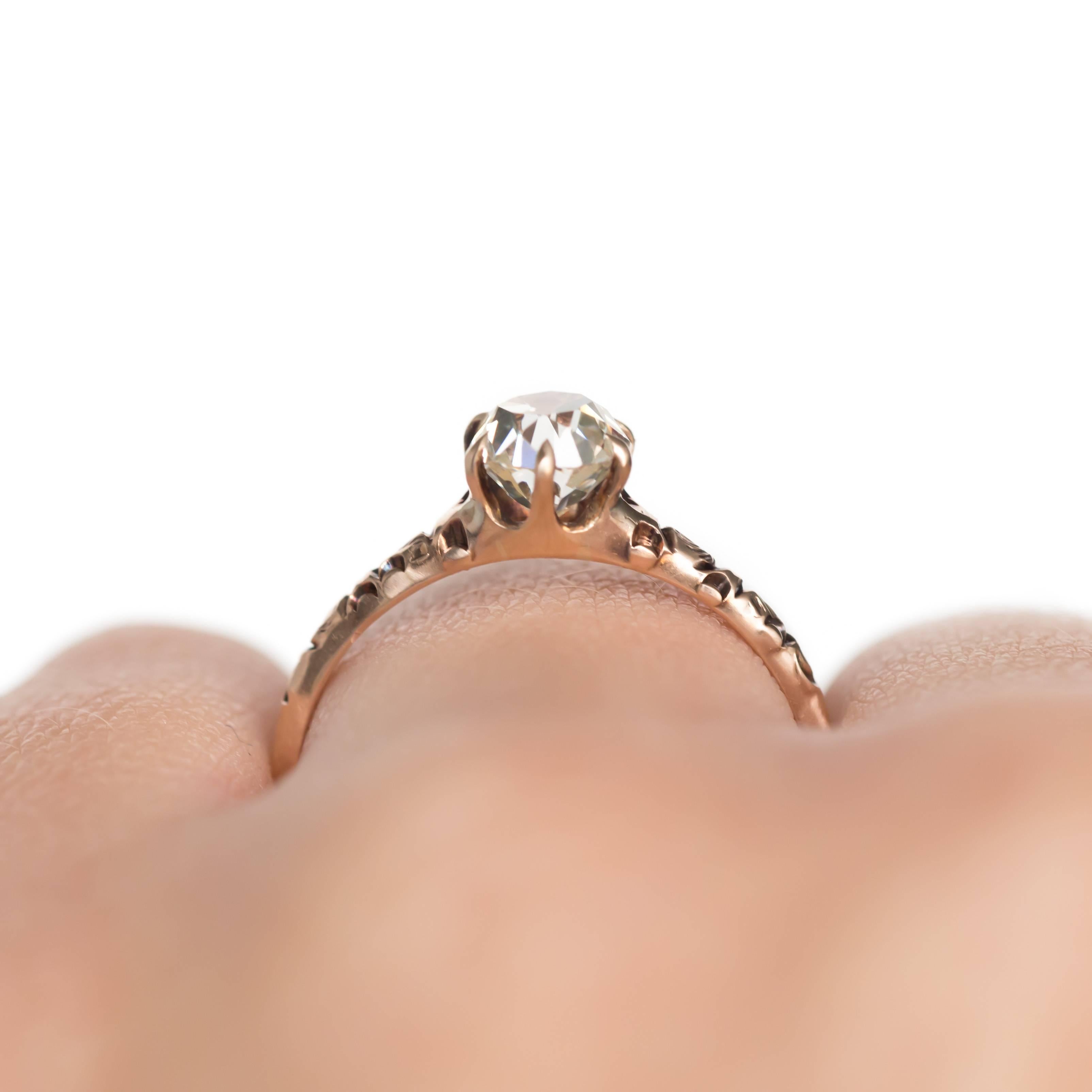 .83 Carat Diamond Rose Gold Engagement Ring 2