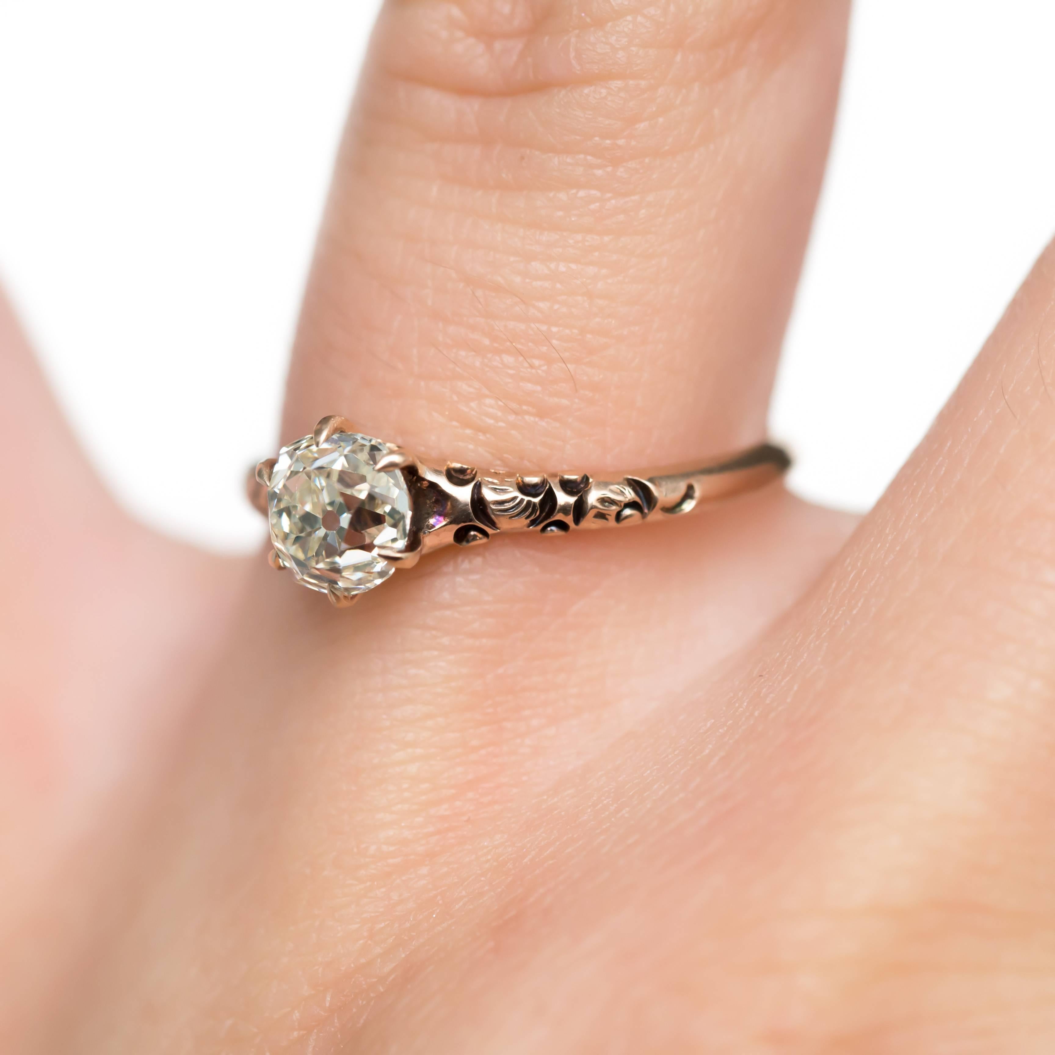 .83 Carat Diamond Rose Gold Engagement Ring 1