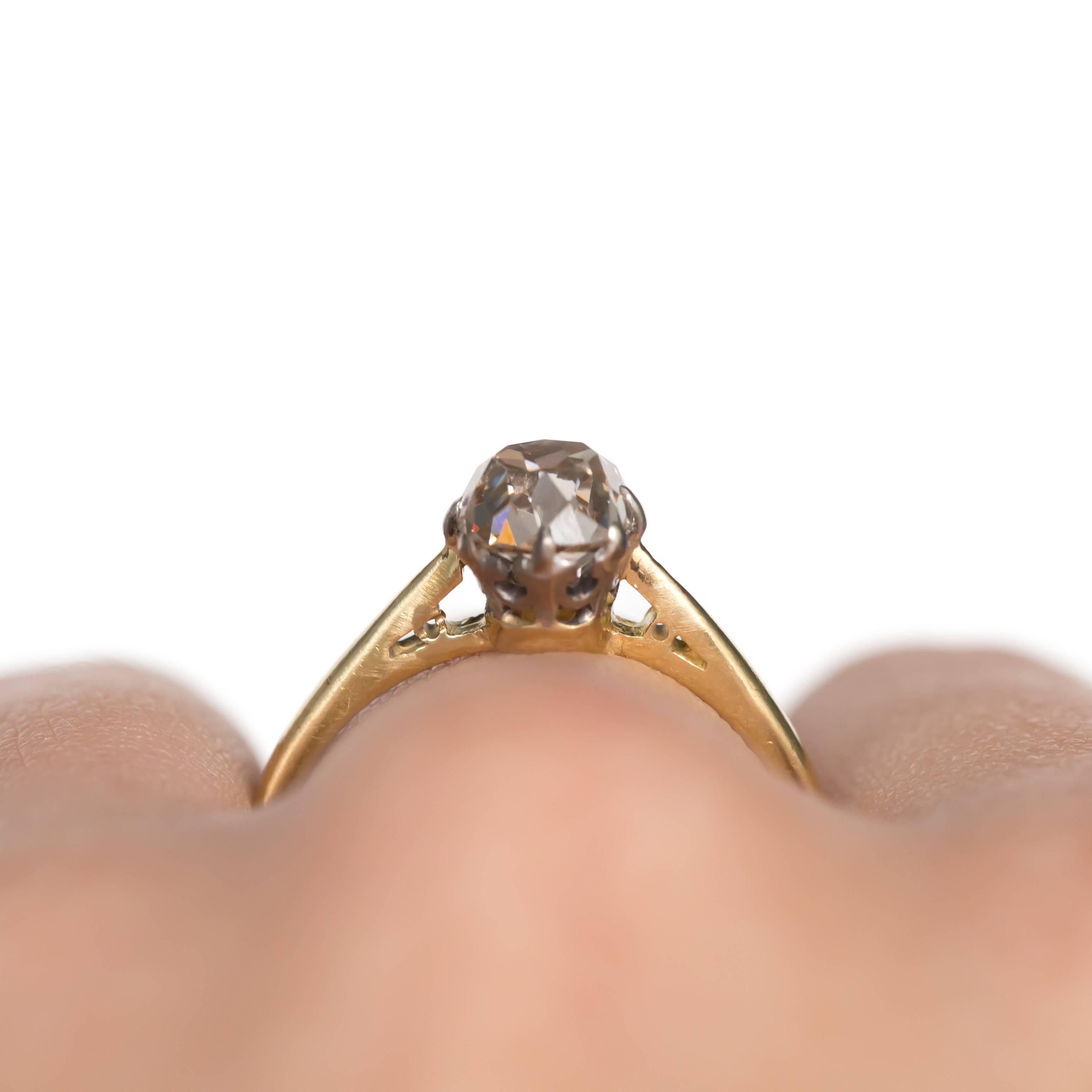 1.51 Carat Diamond 14 Karat Yellow Gold Engagement Ring 2