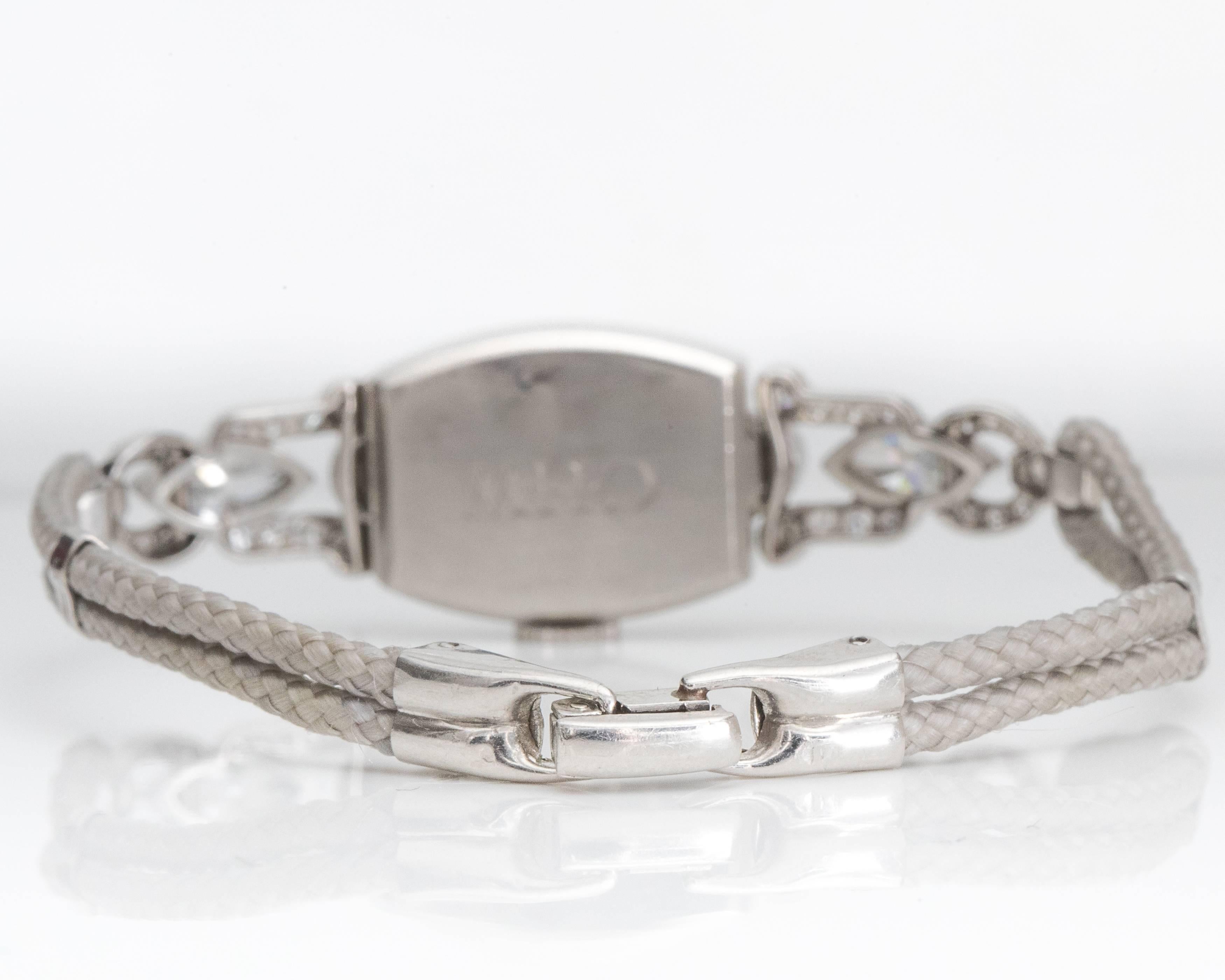 Women's Tiffany & Co. Ladies Platinum Diamond Edwardian Manual Wristwatch