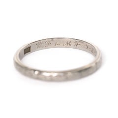 White Gold Wedding Band