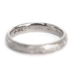 White Gold Wedding Band