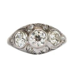 .55 Carat Diamond Platinum Engagement Ring