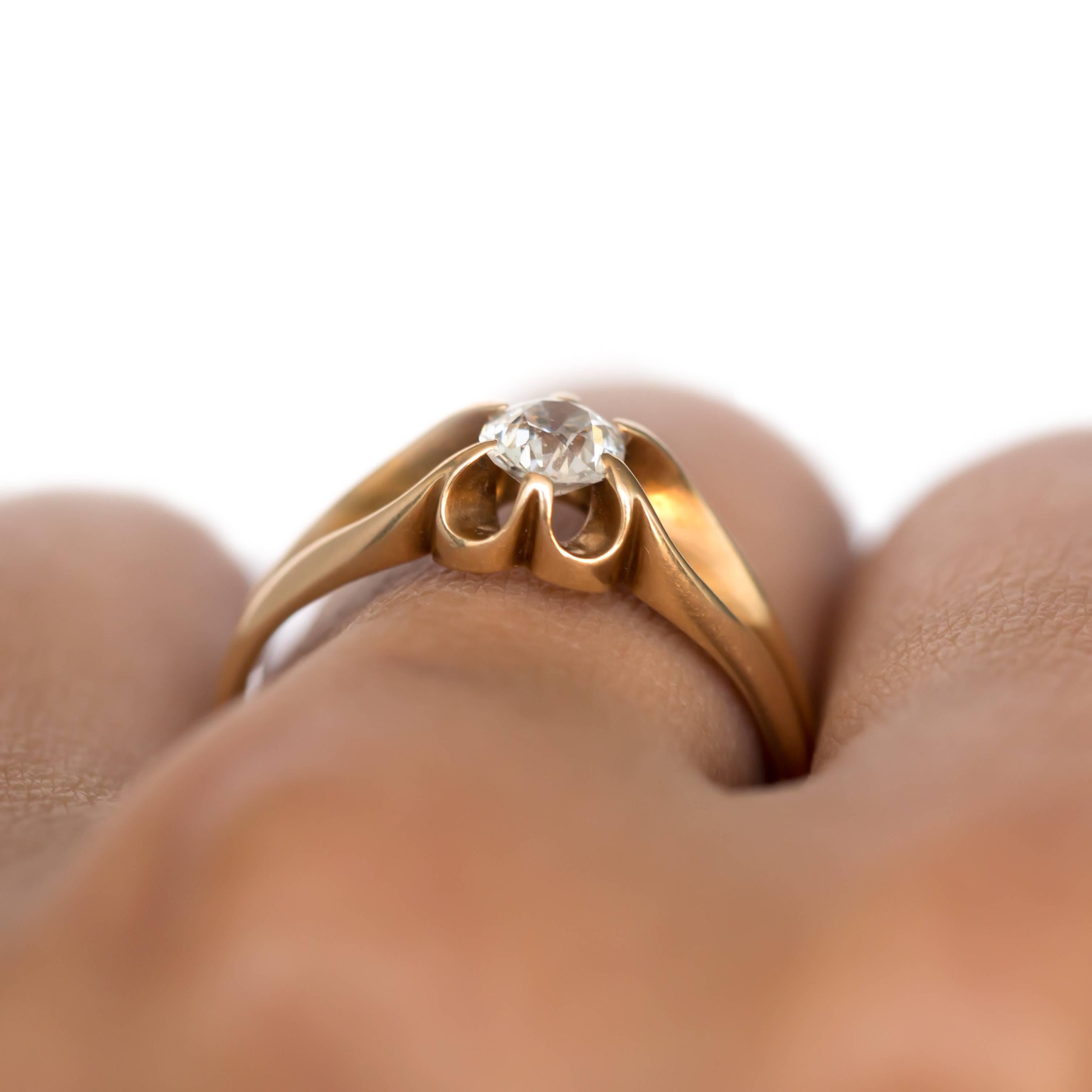 .45 Carat Diamond Yellow Gold Engagement Ring 1