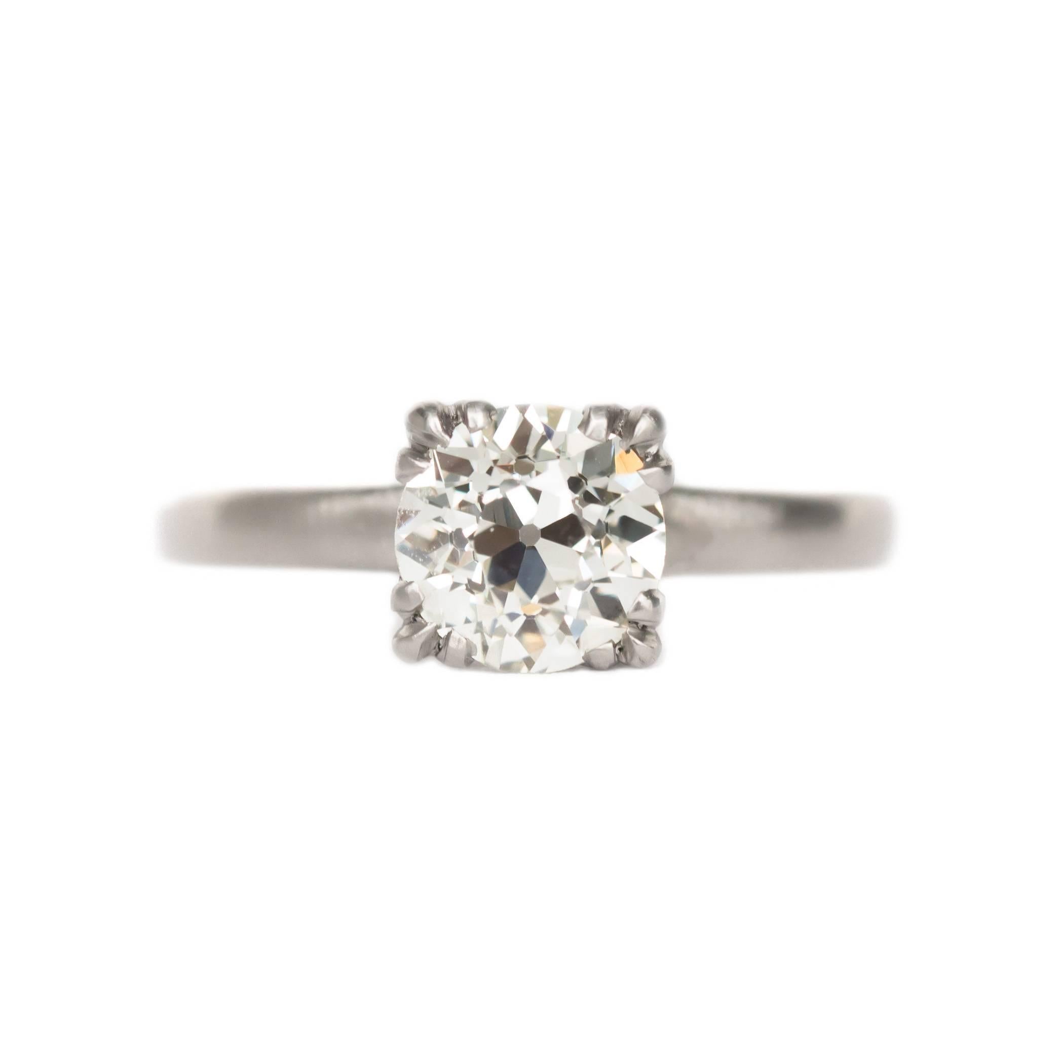 1.31 Carat Diamond Platinum Engagement Ring