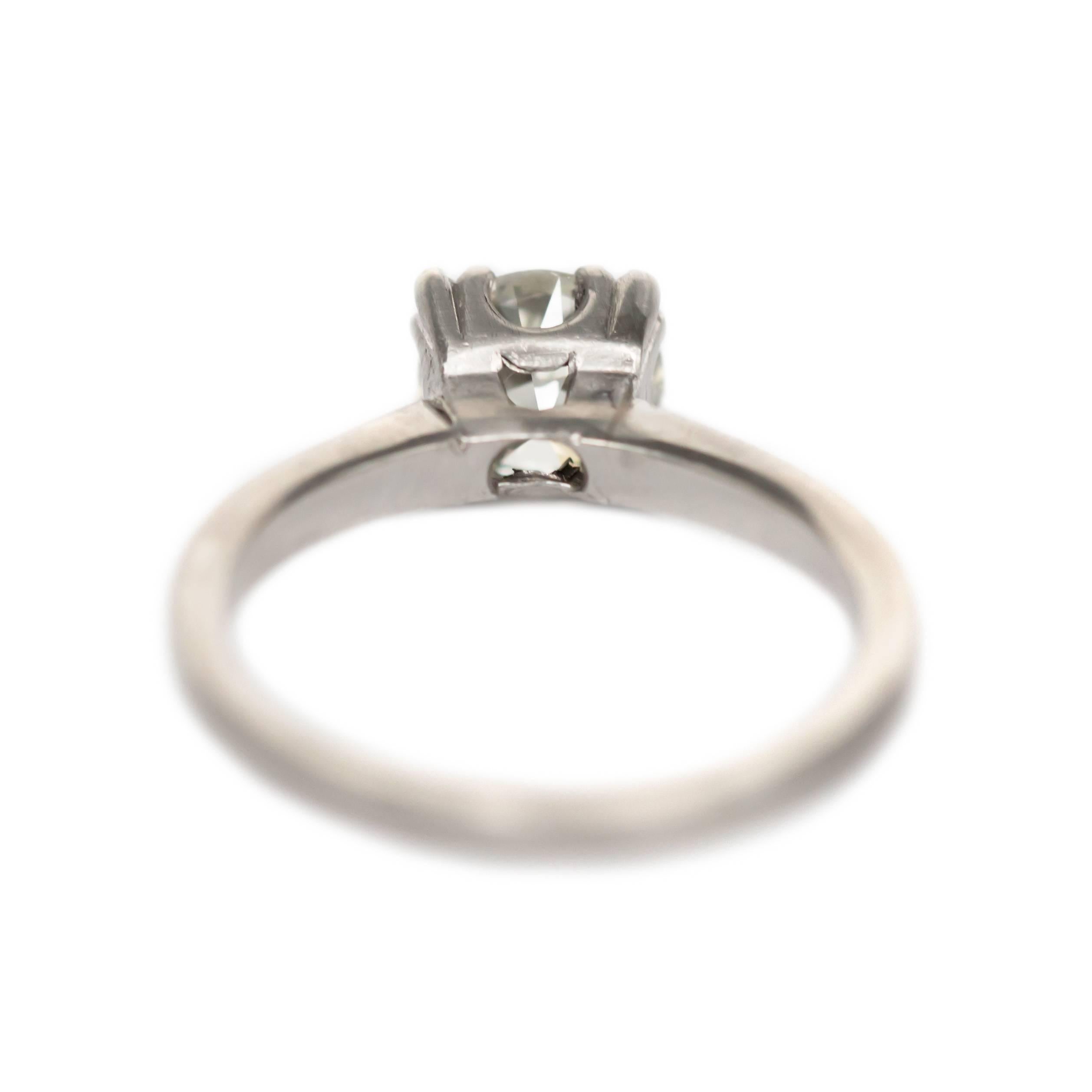 1,31 Karat Diamant Platin Verlobungsring im Zustand „Hervorragend“ im Angebot in Atlanta, GA