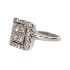 .50 Carat, Total Weight Diamond Platinum Engagement Ring