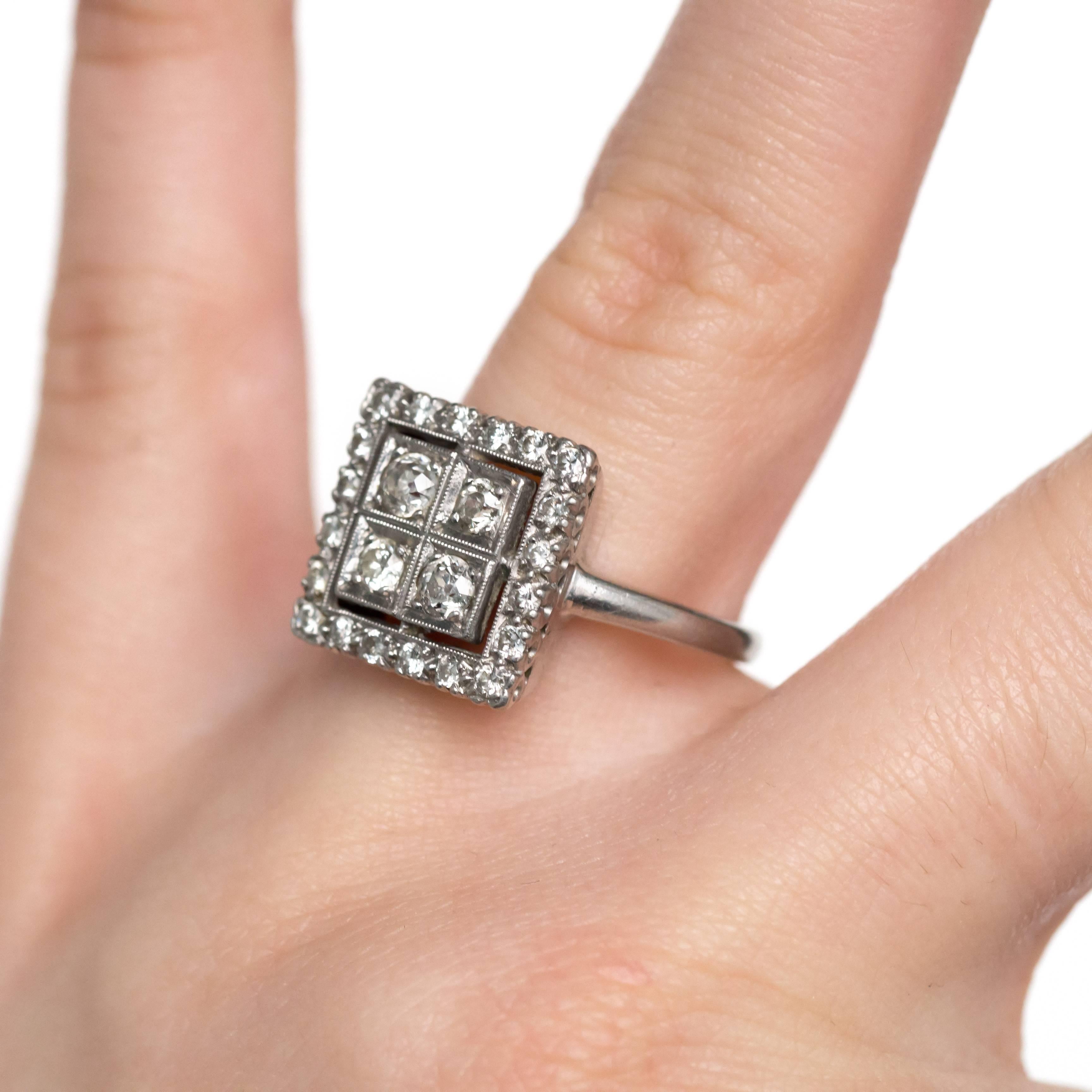.50 Carat, Total Weight Diamond Platinum Engagement Ring For Sale 1