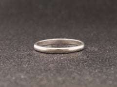 Platinum Art Deco 1930s Classic Wedding Band - VHK#134