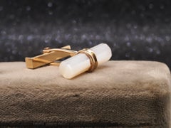 14k Yellow Gold Tiffany & Co Mother of Pearl Cufflinks