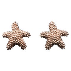 Sterling Silver Tiffany & Co Starfish Clip Earrings - VHK#245