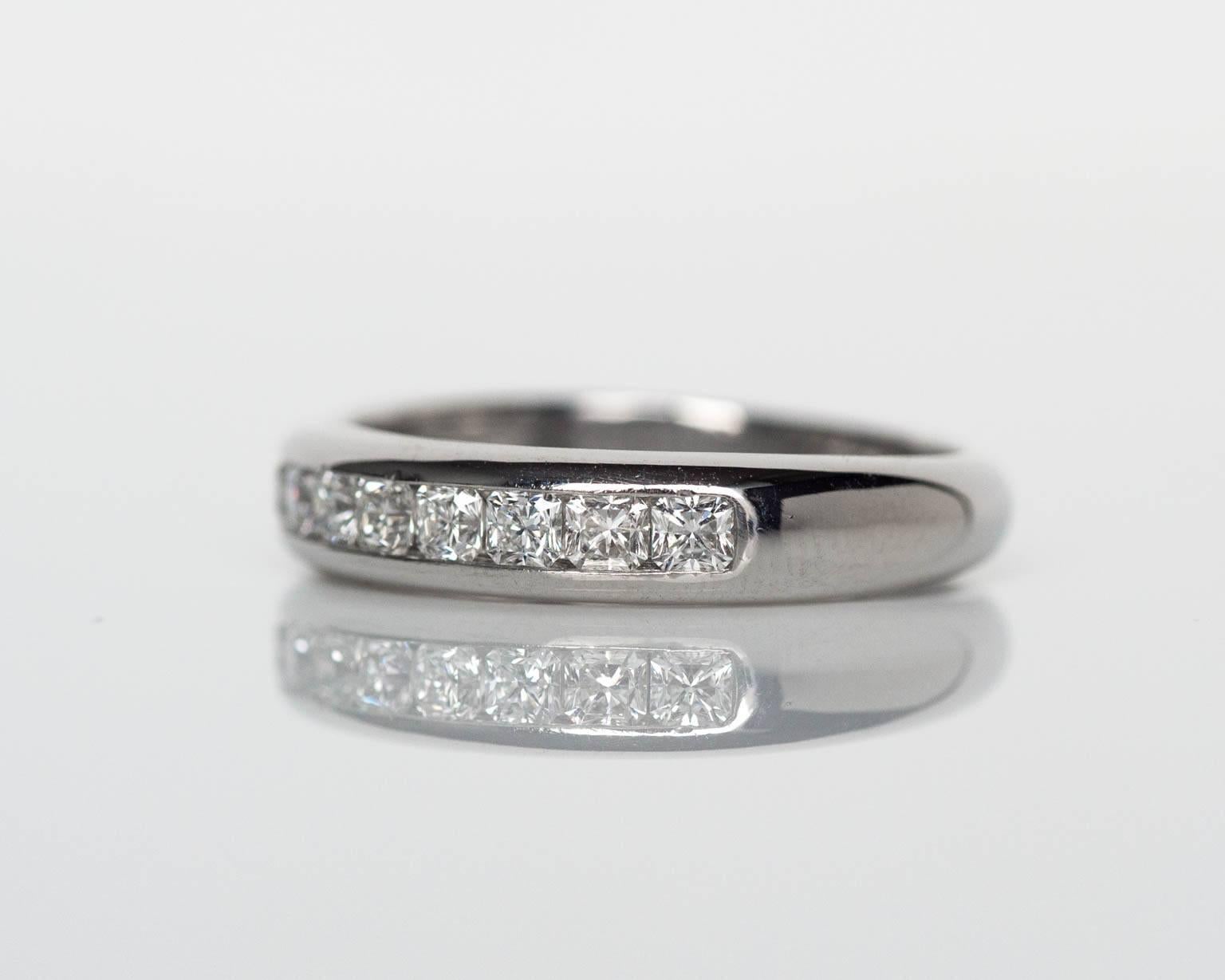 Contemporary Tiffany & Co. Lucida Cut 1.00 Carat Diamonds Wedding Band Ring