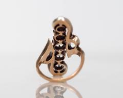 Edwardian Old Mine Cut Diamond Gold Engagement Ring