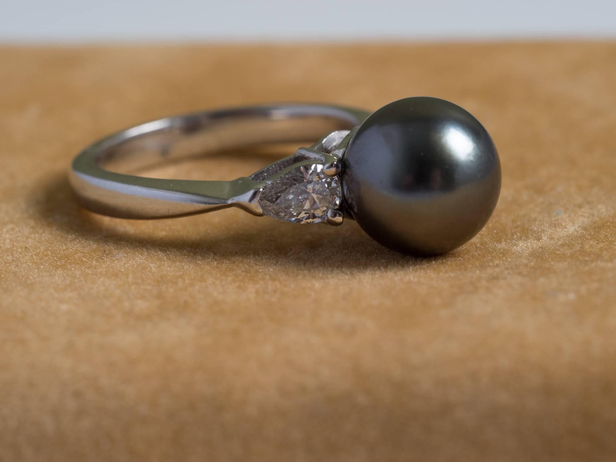 pear shaped pearl ring