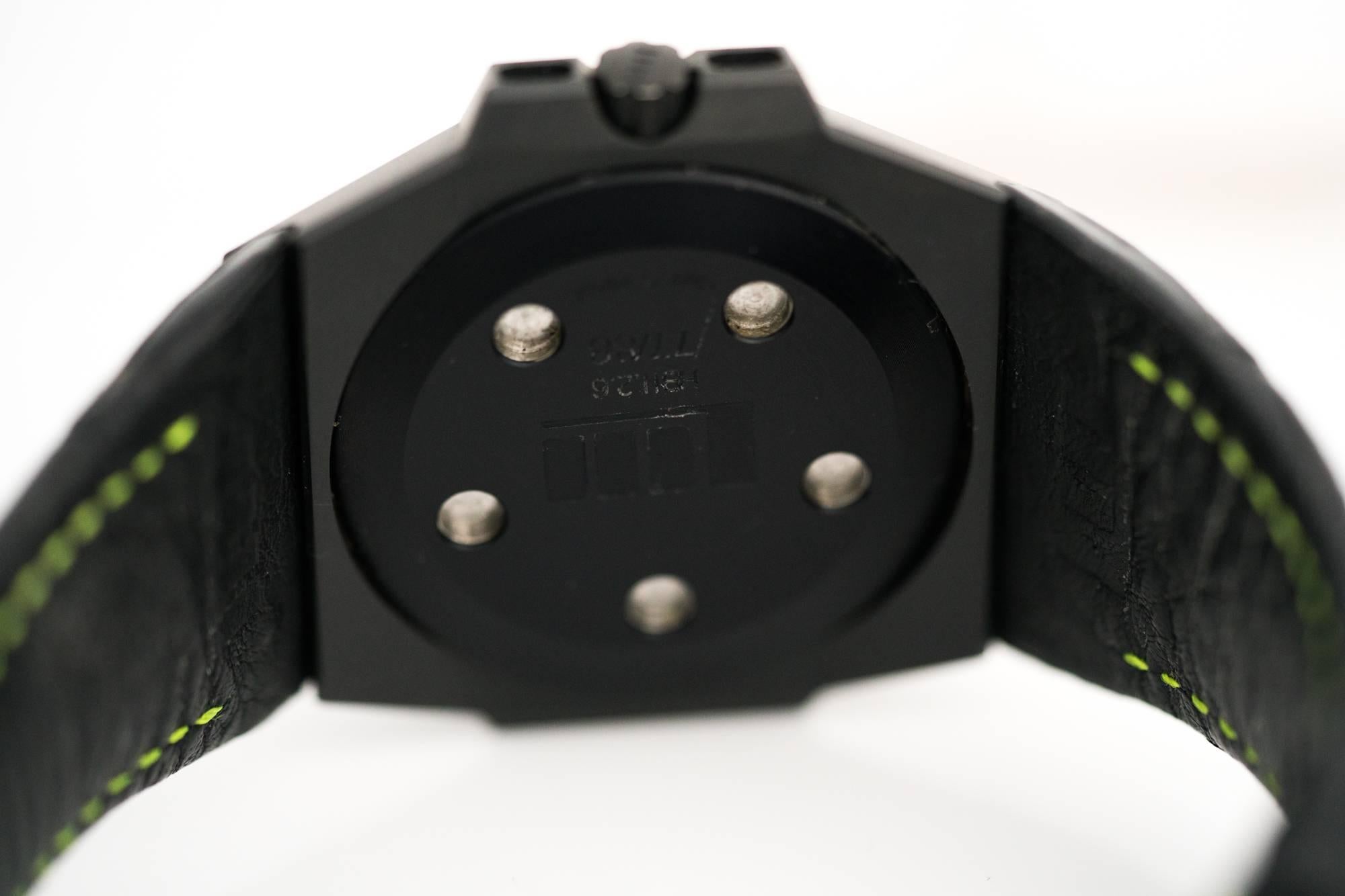 Linde Werdelin Hard Black II DLC Diver Swiss Limited Edition Wristwatch In Good Condition In Atlanta, GA