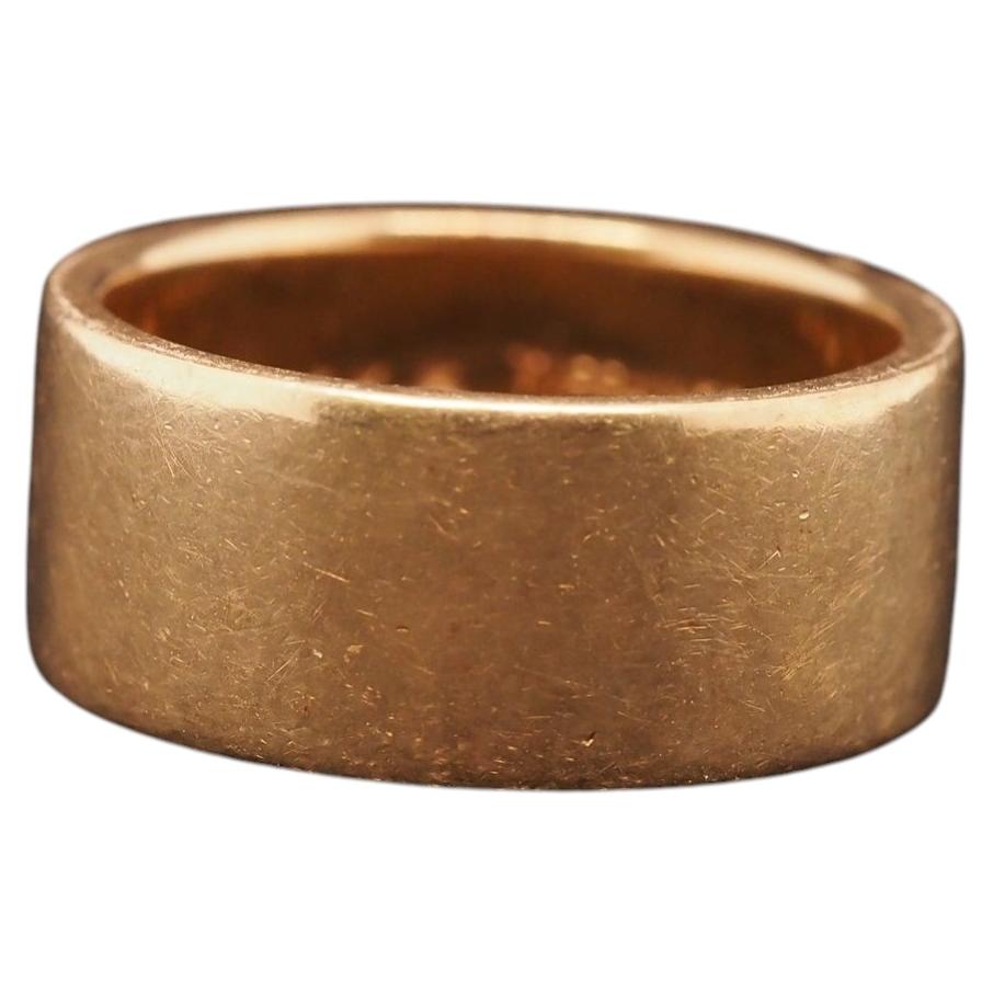 Estate Vintage 14K Yellow Gold Tiffany & Co. Wide Band - VHK#1025