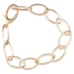 Bracciale Tiffany & Co. in oro giallo 18 carati con maglie ovali - VHK#335A