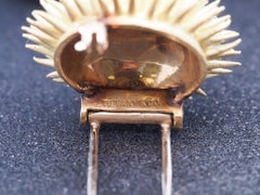 Vintage Tiffany & Co. Sea Urchin Brooch with Turquoise and Diamond - VHK#821b