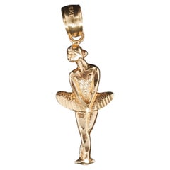 14K Yellow Gold Ballerina Pendant - VHK#43