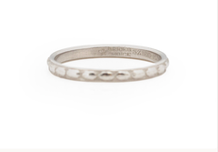 Circa 1920 Art Deco Platinum Wedding Band - VEG#1871