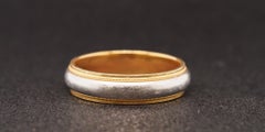 Anillo para hombre de Tiffany & Co. en platino y oro amarillo de 18 quilates Alianza de boda - VHK#874a