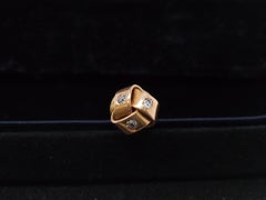 1920s 14K Rose Gold & Old Miner Diamond Pin / Tie Tack - VHK#57